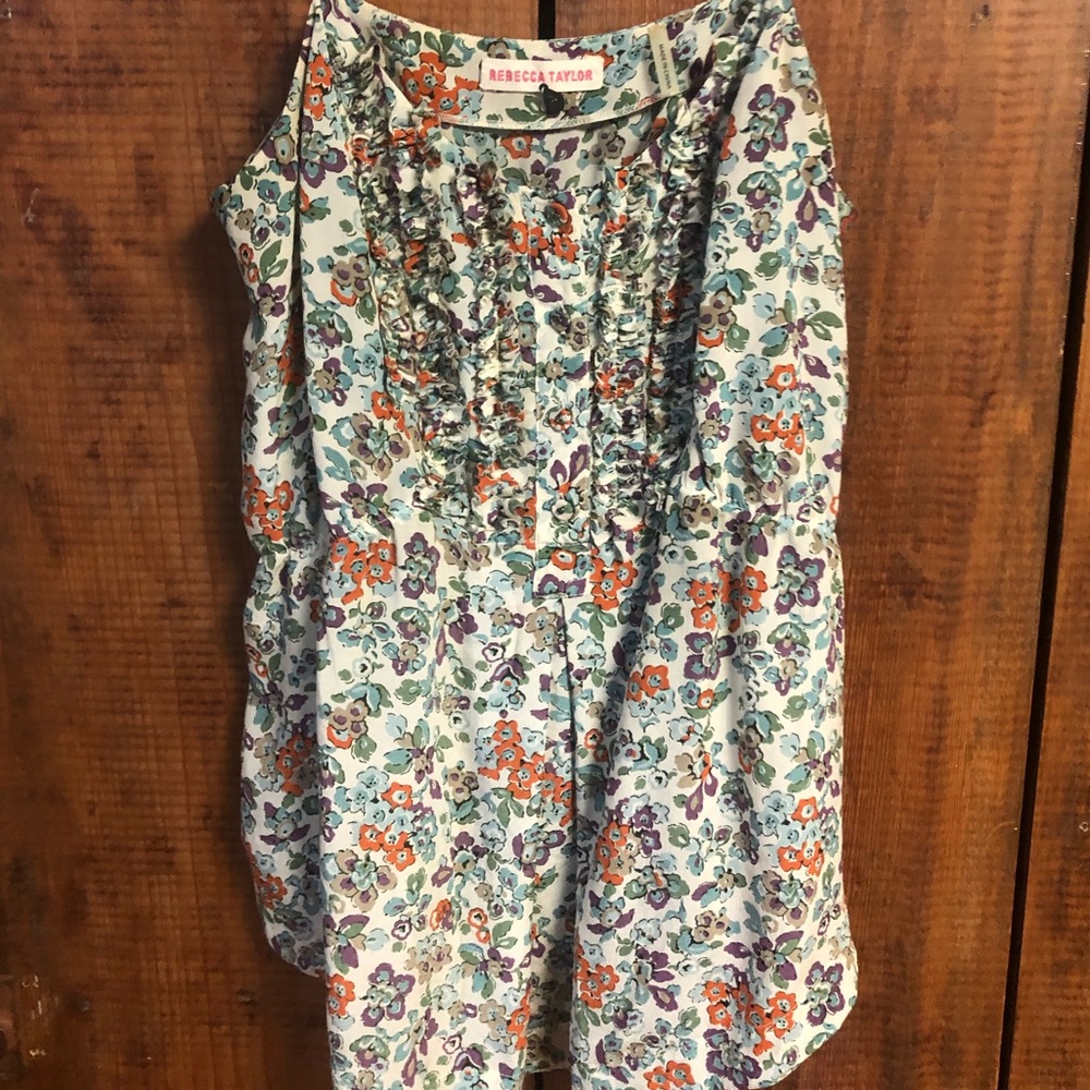 Rebecca Taylor floral blouse, never worn